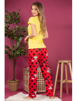 Pijama Dama MinniePrintFour Galben